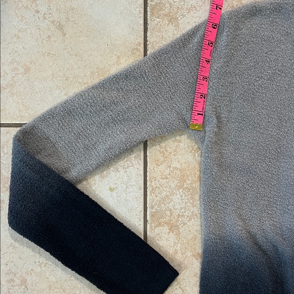 Barefoot Dreams Bamboo Chic Lite Ombre Waterfall‎ Cardigan Black & Gray, Sz S/M - Picture 8 of 10